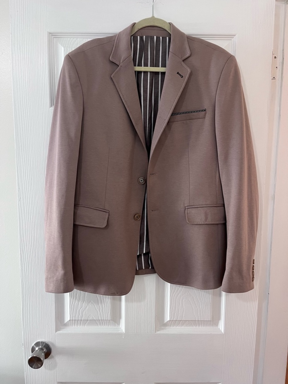 JEEL JEANS Beige Twill Single-Breasted Blazer Cotton Size 52